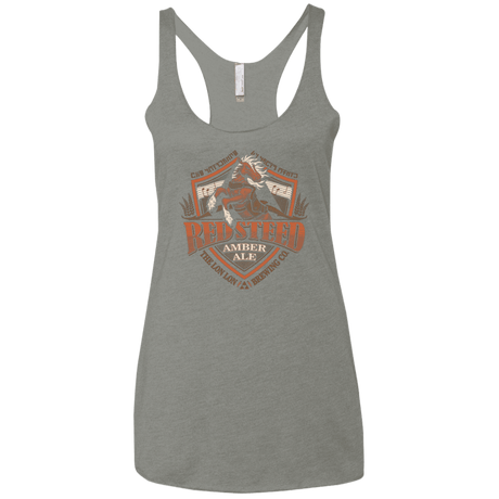 T-Shirts Venetian Grey / X-Small Red Steed Amber Ale Women's Triblend Racerback Tank