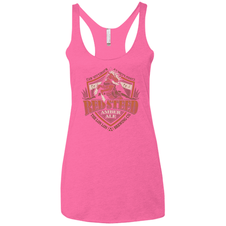 T-Shirts Vintage Pink / X-Small Red Steed Amber Ale Women's Triblend Racerback Tank