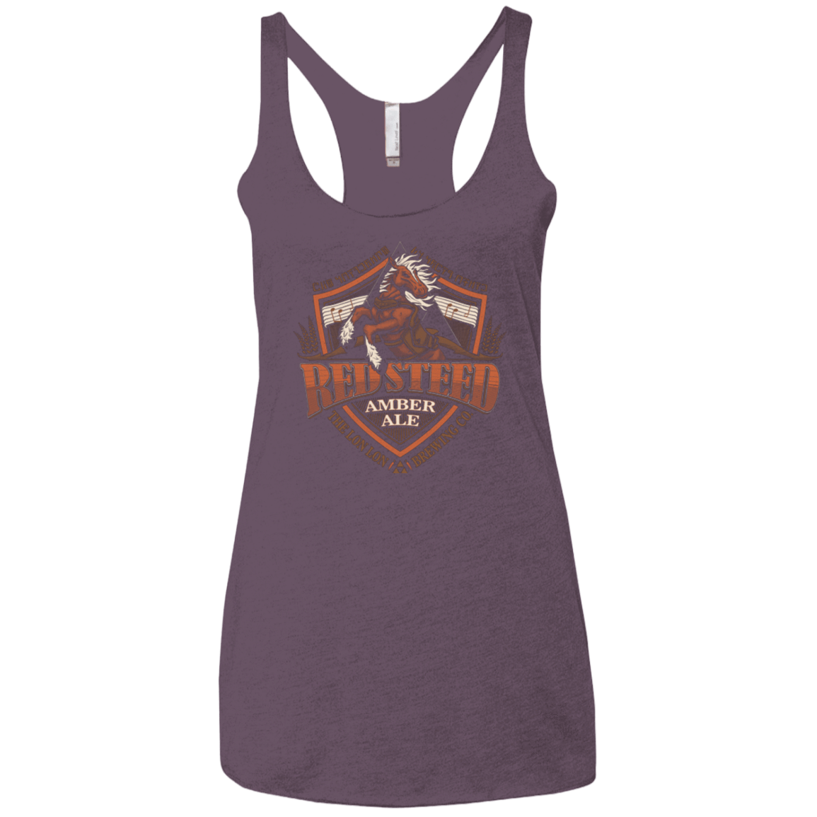 T-Shirts Vintage Purple / X-Small Red Steed Amber Ale Women's Triblend Racerback Tank