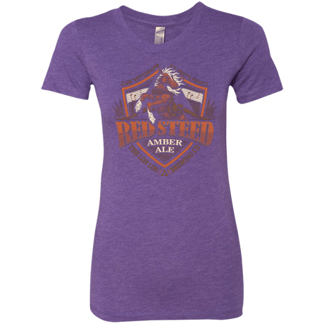 T-Shirts Purple Rush / Small Red Steed Amber Ale Women's Triblend T-Shirt