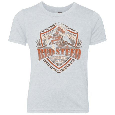 T-Shirts Heather White / YXS Red Steed Amber Ale Youth Triblend T-Shirt