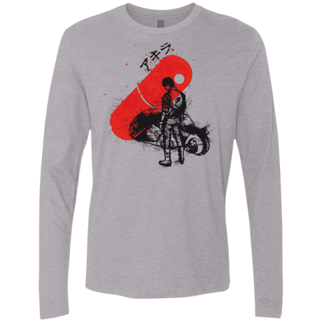T-Shirts Heather Grey / Small RED SUN AKIRA Men's Premium Long Sleeve