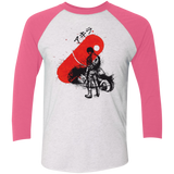 T-Shirts Heather White/Vintage Pink / X-Small RED SUN AKIRA Men's Triblend 3/4 Sleeve