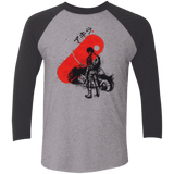 T-Shirts Premium Heather/ Vintage Black / X-Small RED SUN AKIRA Men's Triblend 3/4 Sleeve