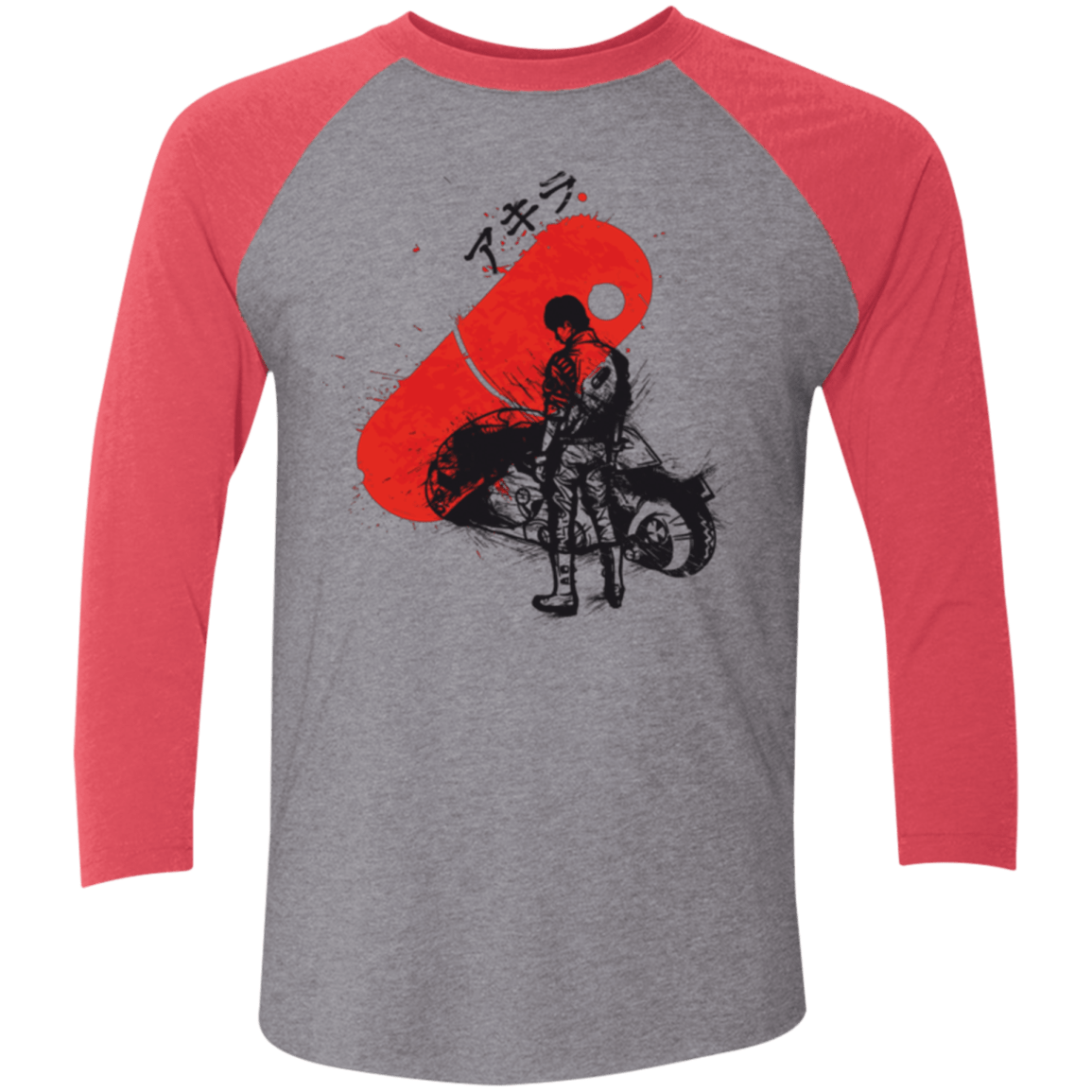T-Shirts Premium Heather/ Vintage Red / X-Small RED SUN AKIRA Men's Triblend 3/4 Sleeve