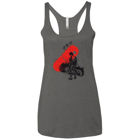 T-Shirts Premium Heather / X-Small RED SUN AKIRA Women's Triblend Racerback Tank
