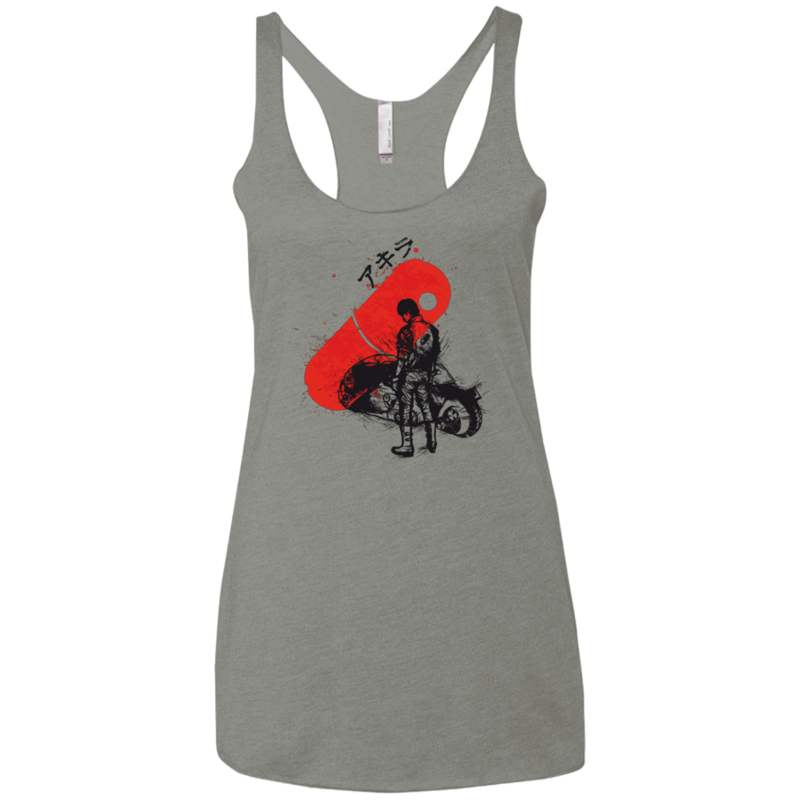 T-Shirts Venetian Grey / X-Small RED SUN AKIRA Women's Triblend Racerback Tank