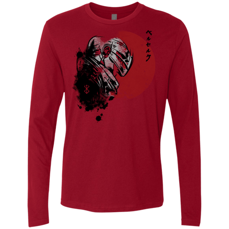 T-Shirts Cardinal / Small Red Sun Guts Men's Premium Long Sleeve