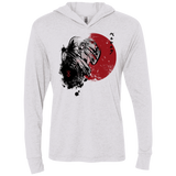 T-Shirts Heather White / X-Small Red Sun Guts Triblend Long Sleeve Hoodie Tee