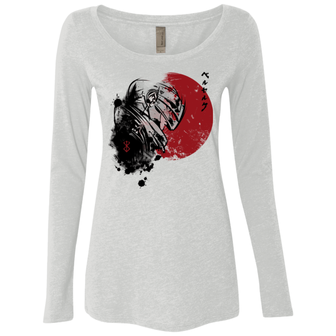 T-Shirts Heather White / Small Red Sun Guts Women's Triblend Long Sleeve Shirt