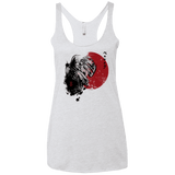 T-Shirts Heather White / X-Small Red Sun Guts Women's Triblend Racerback Tank