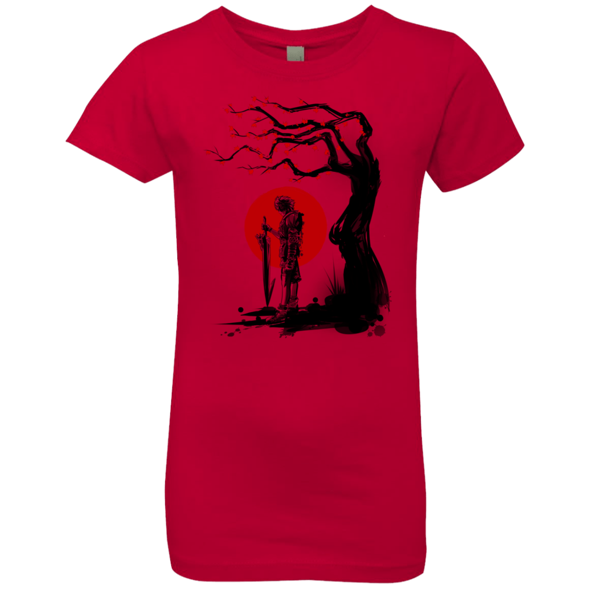 T-Shirts Red / YXS Red Sun in Zanarkand Girls Premium T-Shirt