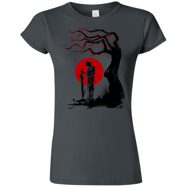 T-Shirts Charcoal / S Red Sun in Zanarkand Junior Slimmer-Fit T-Shirt