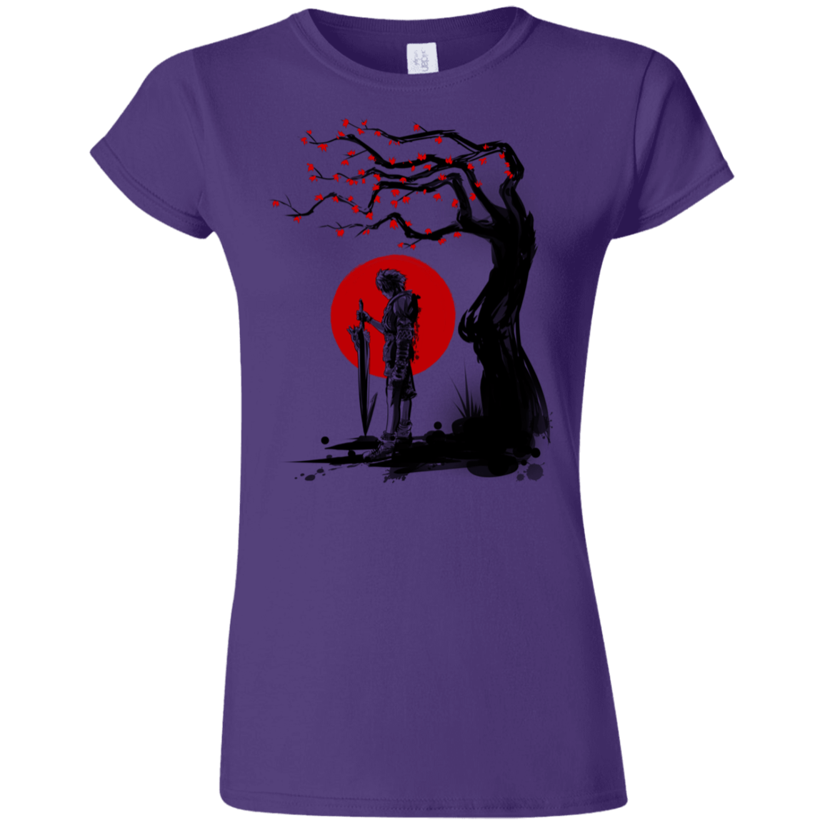 T-Shirts Purple / S Red Sun in Zanarkand Junior Slimmer-Fit T-Shirt
