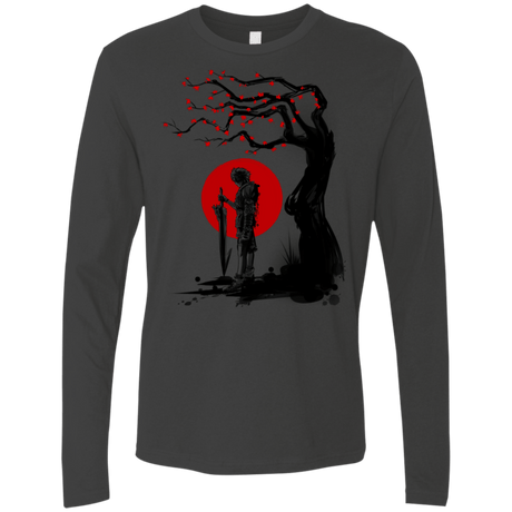 T-Shirts Heavy Metal / S Red Sun in Zanarkand Men's Premium Long Sleeve