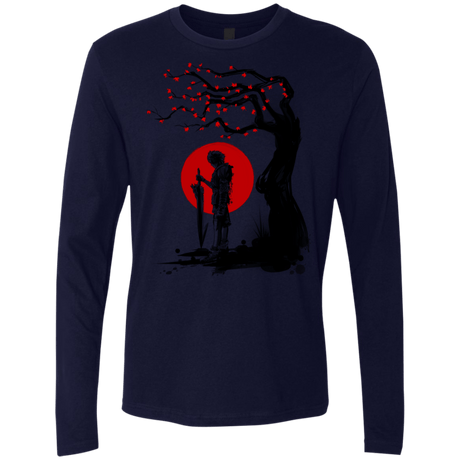 T-Shirts Midnight Navy / S Red Sun in Zanarkand Men's Premium Long Sleeve