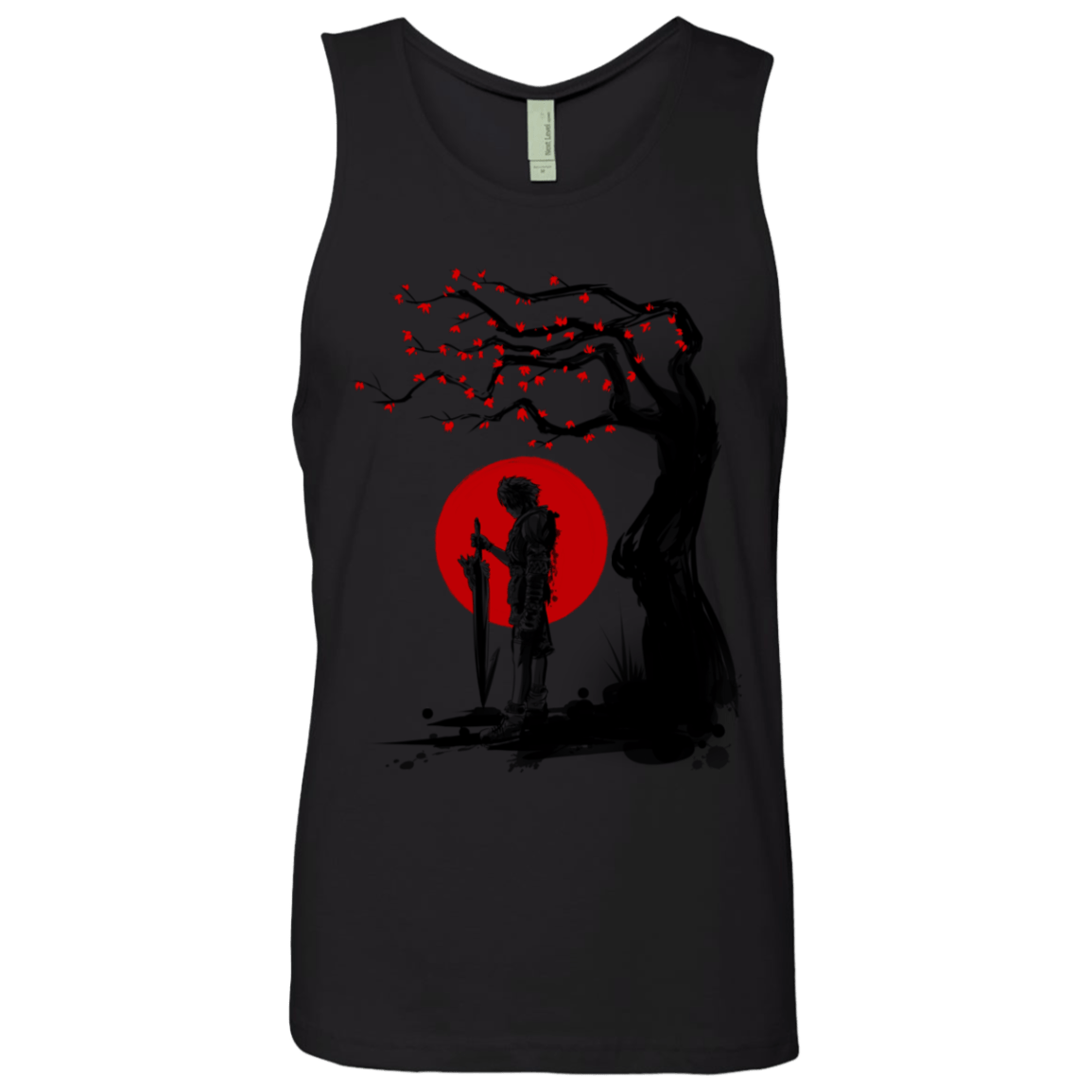 T-Shirts Black / S Red Sun in Zanarkand Men's Premium Tank Top