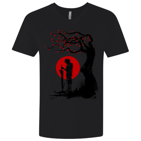 T-Shirts Black / X-Small Red Sun in Zanarkand Men's Premium V-Neck