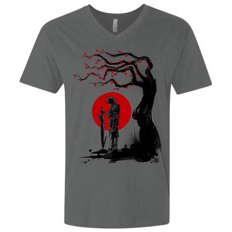 T-Shirts Heavy Metal / X-Small Red Sun in Zanarkand Men's Premium V-Neck