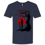 T-Shirts Midnight Navy / X-Small Red Sun in Zanarkand Men's Premium V-Neck