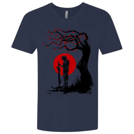 T-Shirts Midnight Navy / X-Small Red Sun in Zanarkand Men's Premium V-Neck