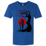 T-Shirts Royal / X-Small Red Sun in Zanarkand Men's Premium V-Neck