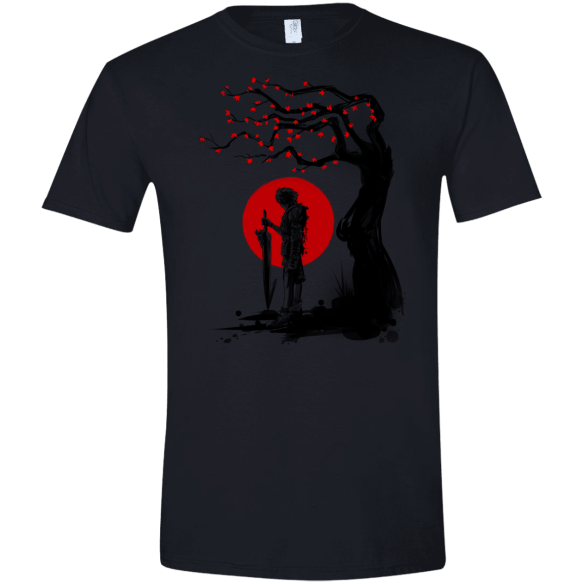 T-Shirts Black / X-Small Red Sun in Zanarkand Men's Semi-Fitted Softstyle