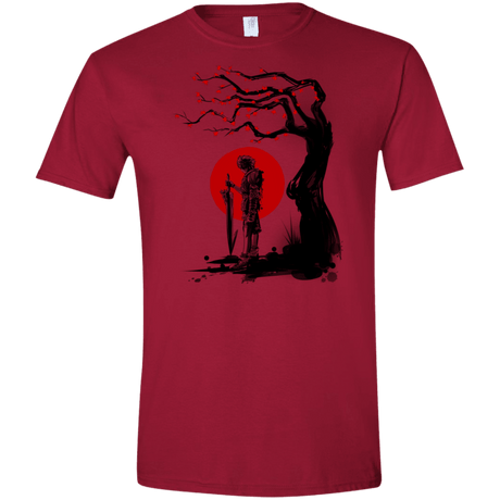 T-Shirts Cardinal Red / S Red Sun in Zanarkand Men's Semi-Fitted Softstyle