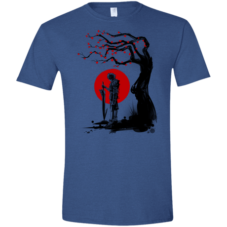 T-Shirts Heather Royal / X-Small Red Sun in Zanarkand Men's Semi-Fitted Softstyle