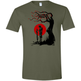 T-Shirts Military Green / S Red Sun in Zanarkand Men's Semi-Fitted Softstyle