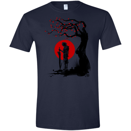 T-Shirts Navy / X-Small Red Sun in Zanarkand Men's Semi-Fitted Softstyle