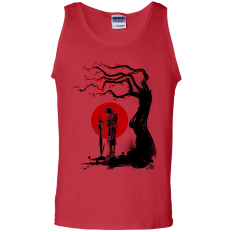 T-Shirts Red / S Red Sun in Zanarkand Men's Tank Top