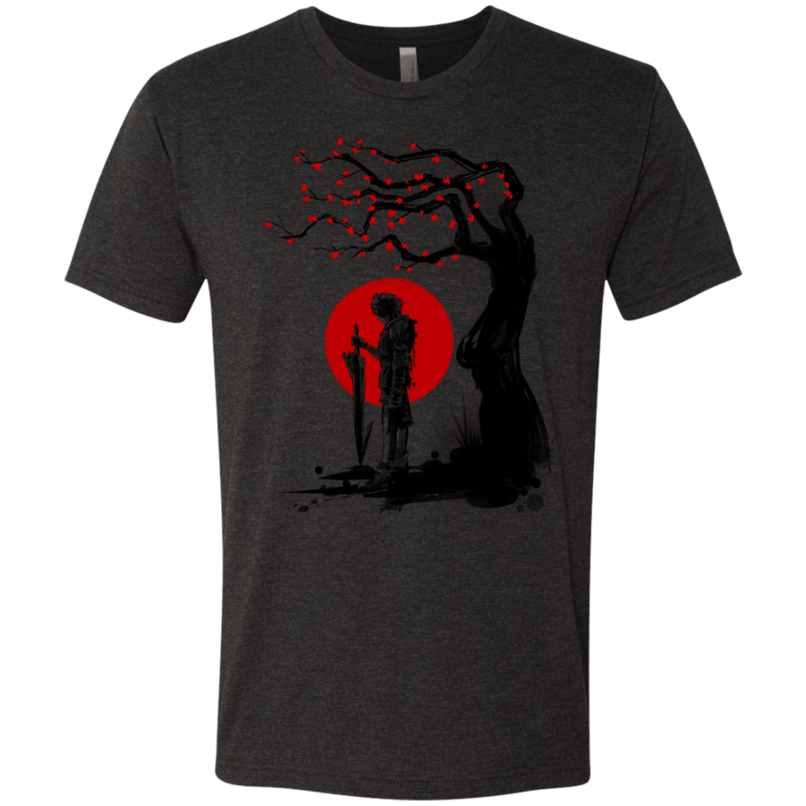 T-Shirts Vintage Black / S Red Sun in Zanarkand Men's Triblend T-Shirt