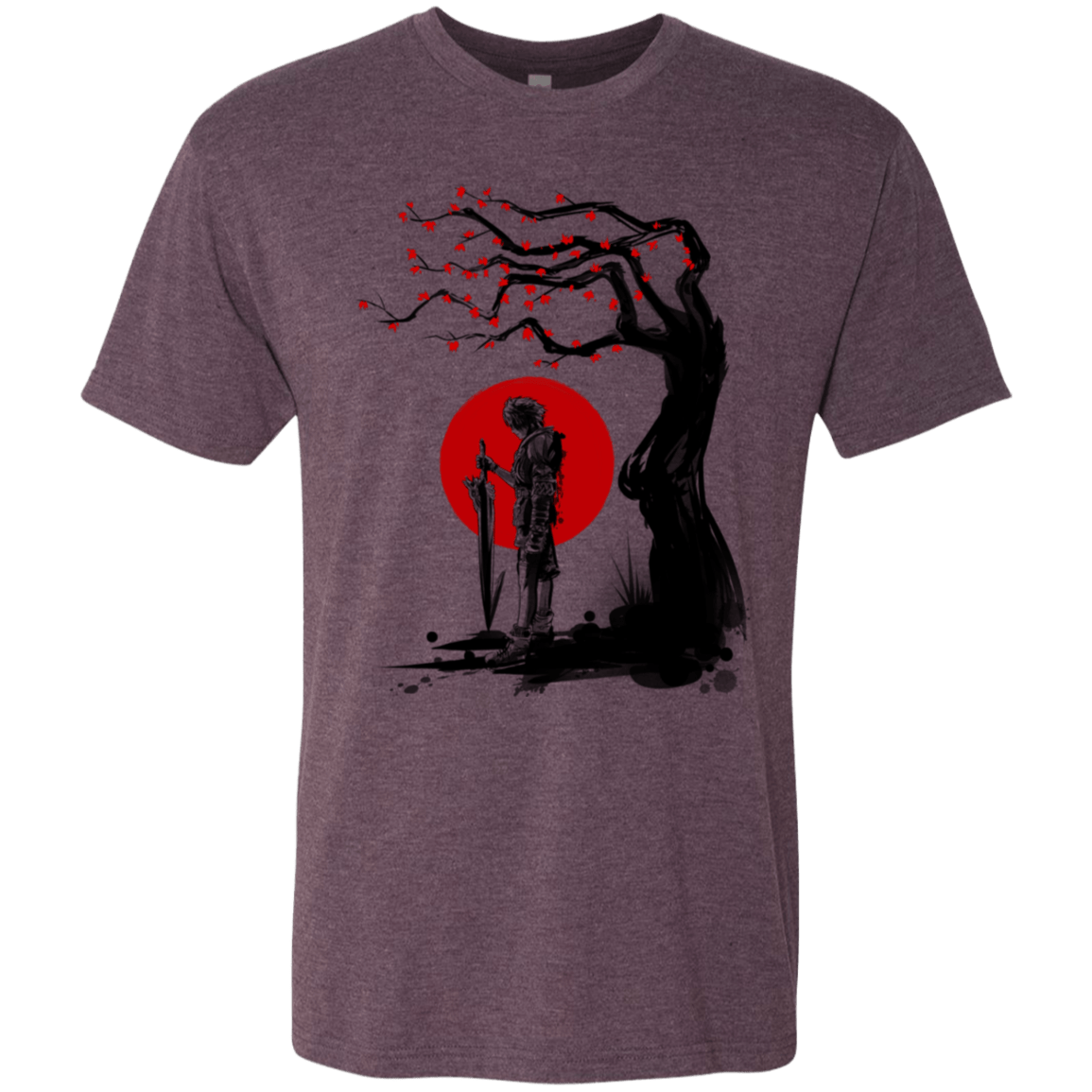 T-Shirts Vintage Purple / S Red Sun in Zanarkand Men's Triblend T-Shirt