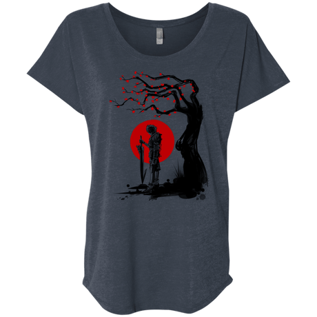 T-Shirts Vintage Navy / X-Small Red Sun in Zanarkand Triblend Dolman Sleeve