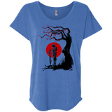 T-Shirts Vintage Royal / X-Small Red Sun in Zanarkand Triblend Dolman Sleeve