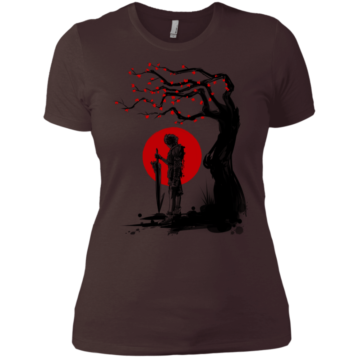 T-Shirts Dark Chocolate / X-Small Red Sun in Zanarkand Women's Premium T-Shirt