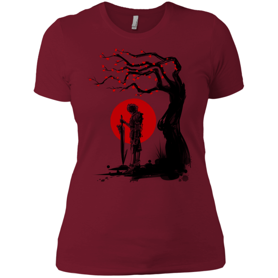T-Shirts Scarlet / X-Small Red Sun in Zanarkand Women's Premium T-Shirt