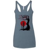 T-Shirts Indigo / X-Small Red Sun in Zanarkand Women's Triblend Racerback Tank