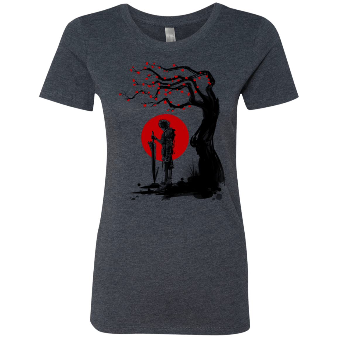 T-Shirts Vintage Navy / S Red Sun in Zanarkand Women's Triblend T-Shirt