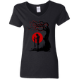 T-Shirts Black / S Red Sun in Zanarkand Women's V-Neck T-Shirt