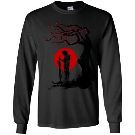 T-Shirts Black / YS Red Sun in Zanarkand Youth Long Sleeve T-Shirt
