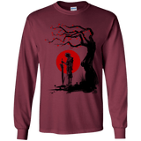 T-Shirts Maroon / YS Red Sun in Zanarkand Youth Long Sleeve T-Shirt