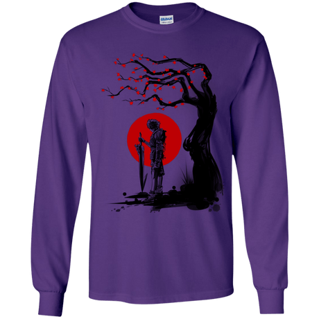 T-Shirts Purple / YS Red Sun in Zanarkand Youth Long Sleeve T-Shirt