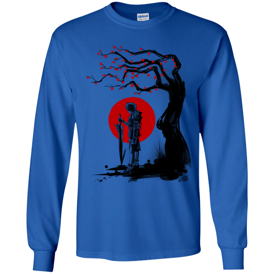 T-Shirts Royal / YS Red Sun in Zanarkand Youth Long Sleeve T-Shirt