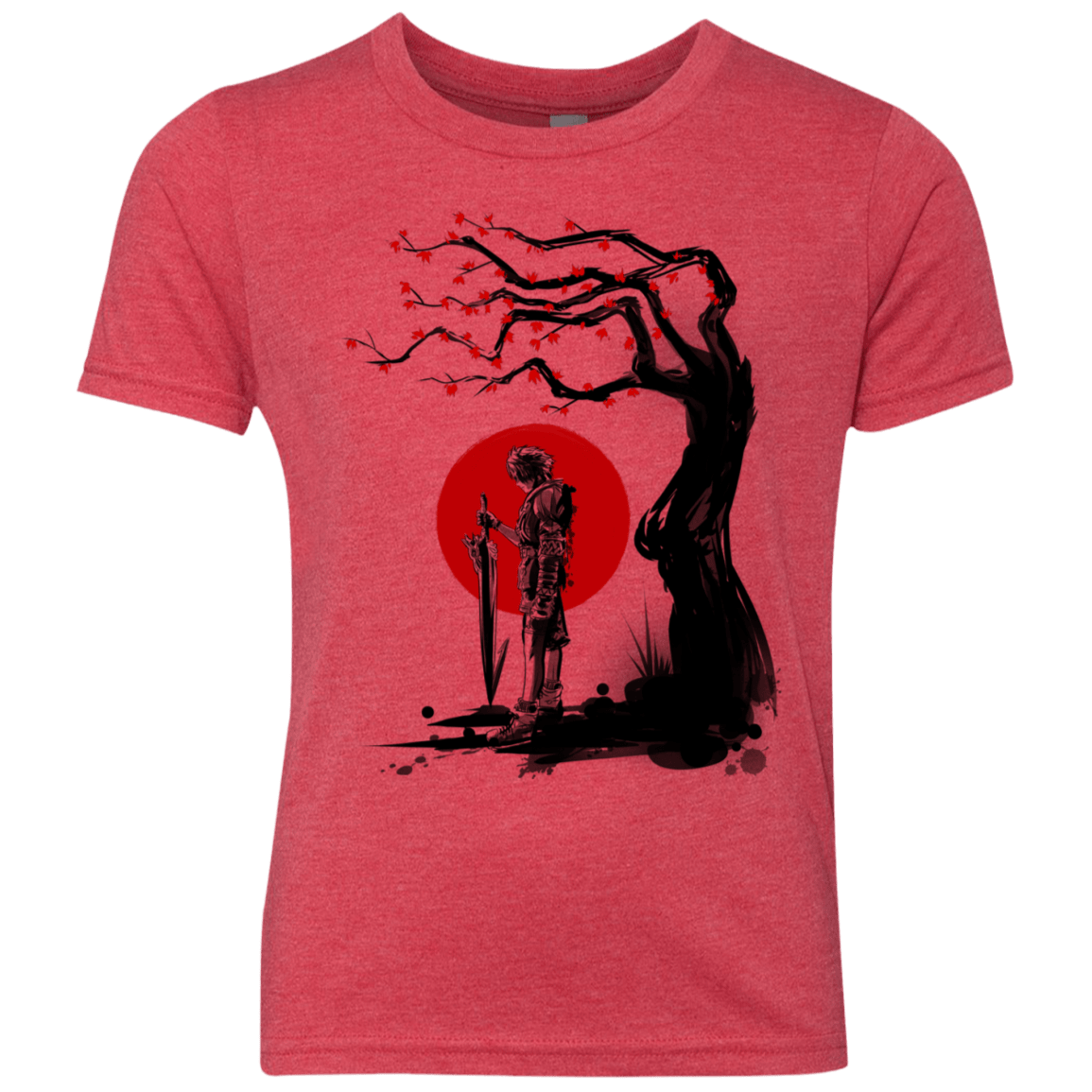T-Shirts Vintage Red / YXS Red Sun in Zanarkand Youth Triblend T-Shirt