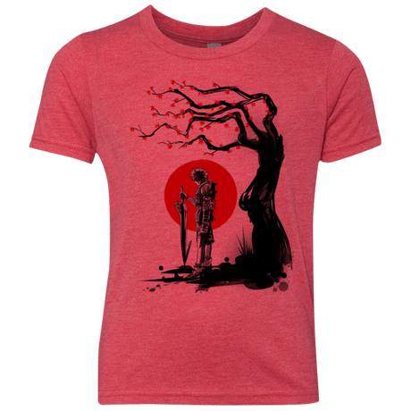 T-Shirts Vintage Red / YXS Red Sun in Zanarkand Youth Triblend T-Shirt