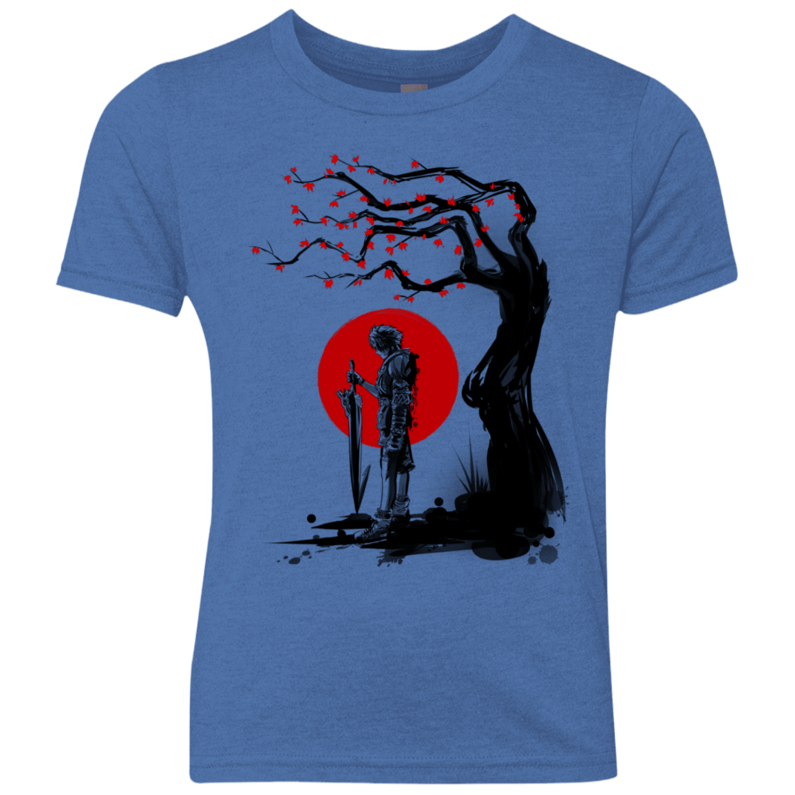 T-Shirts Vintage Royal / YXS Red Sun in Zanarkand Youth Triblend T-Shirt