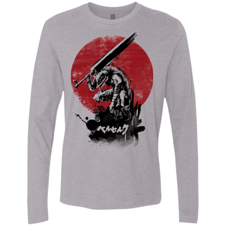 T-Shirts Heather Grey / Small Red Sun Swordsman Men's Premium Long Sleeve
