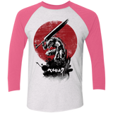 T-Shirts Heather White/Vintage Pink / X-Small Red Sun Swordsman Men's Triblend 3/4 Sleeve